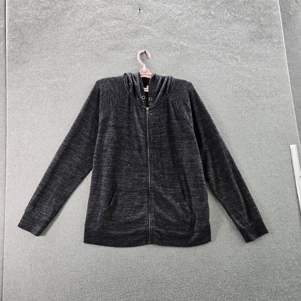 Torrid‎ Women Hoodie 2 Gray Activewear Zipper Long Sleeve READ